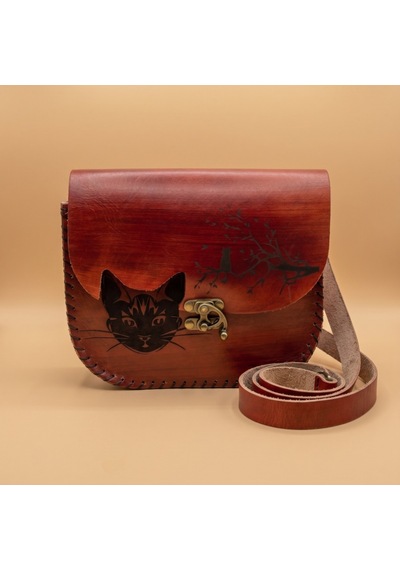 Morgen Craft Woda Deri Çanta - Kol Çantası - Kadın - 31x39.5x3.5 Kırmızı