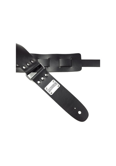 Leatherton Stinger Hakiki Deri Gitar Askısı Siyah