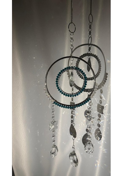 Lumiere Kristal Güneş Yakalayıcı , Kristal Dekor Kristal Obje Lüks Hediye Suncatcher , Raibow Tek Parça