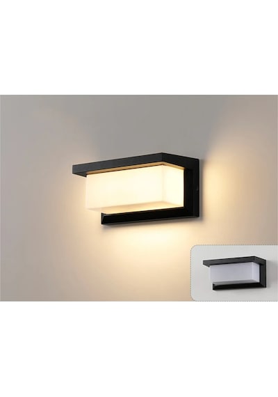Bahçe Aydınlatması Led Işık 12w Gün Işığı 3000k Zita Ultra Şapkalı Bahçe Duvar Aplik Su Geçirmez Diğer