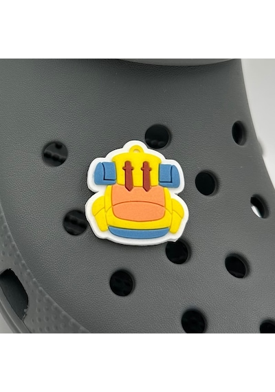 Crocs Terlik Süsü Ve Aksesuarı , Çanta Süsü Jibbitz 3d Sırt Kamp Çantası 02 Logo Aksesuar Sarı-turuncu-mavi-beyaz Crocs Terlik Süsü Ve Aksesuarı , Çanta Süsü Jibbitz 3d Sırt Kamp Çantası 02 Logo Aksesuar Sarı-turuncu-mavi-beyaz