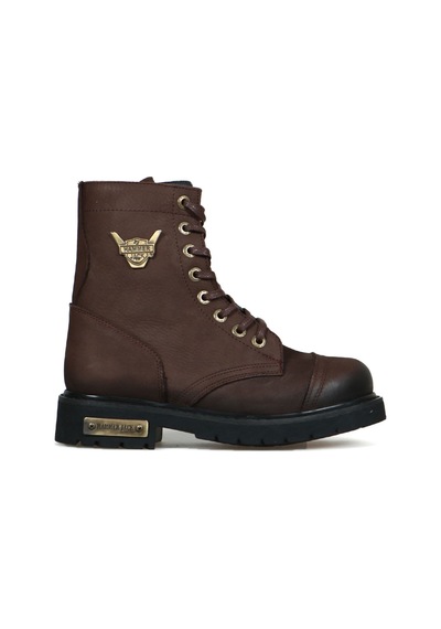 Hakiki Deri Hammer Jack Kahve Dock Step Kadın Bot 102 18505-G Kahverengi