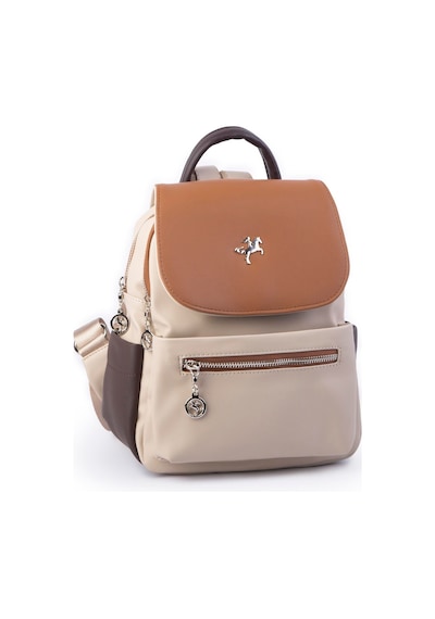 Nas Bag Kadın Sırt Çantası Çift Gözlü Spor Çanta Kum Kahve Taba Dona 23x26x14 Cm Kum Rengi - Kahverengi