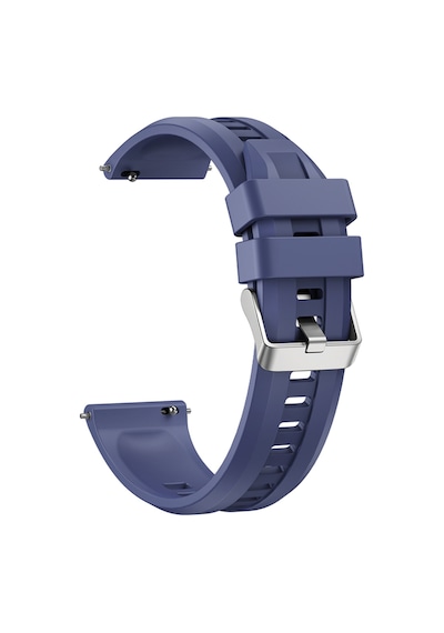 Samsung Uyumlu Galaxy Watch 3 45mm Khyr Krd-148 22mm Silikon Kordon - Lacivert