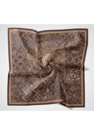 Silk Home Velora Eşarp Art Acı Kahve 90x90 Çok Renkli