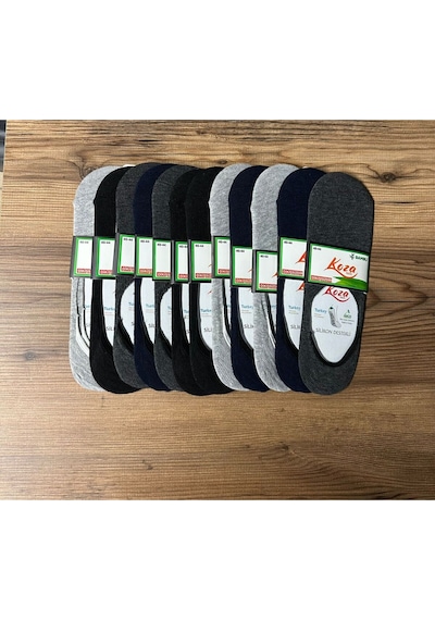 Koza Erkek Bambu Babet 12'li Çorap Çok Renkli