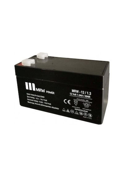 Mervesan Mrw-12/1.3 12volt 1.3 Amper Kuru Tip Akü