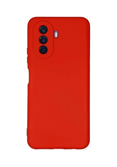 Huawei Nova Y70 Uyumlu Kılıf Nano İçi Kadife Silikon - Kırmızı