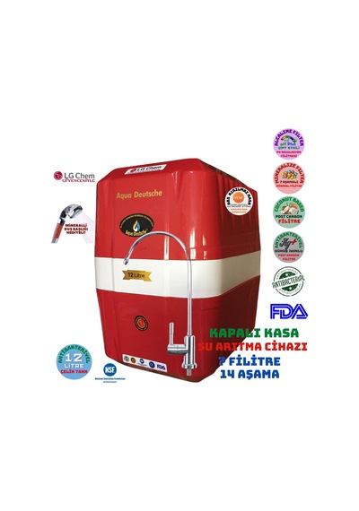Aqua Deutsche 7 Filitre 12 Litre Gümüş İyonlu Su Arıtma Cihazı