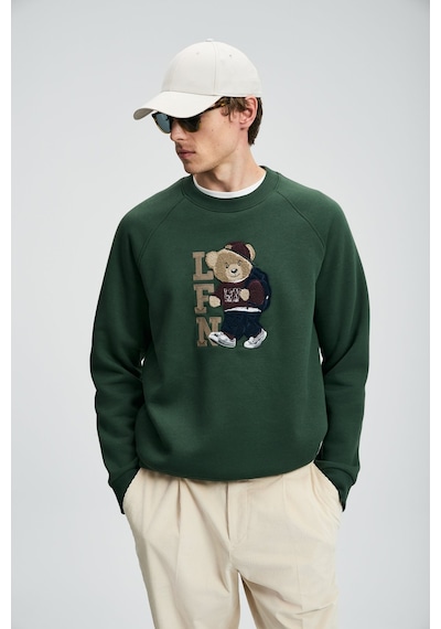 Lufian Erkek Storm Sweatshirt 112030172 Çimen Yeşili Çimen Yeşili