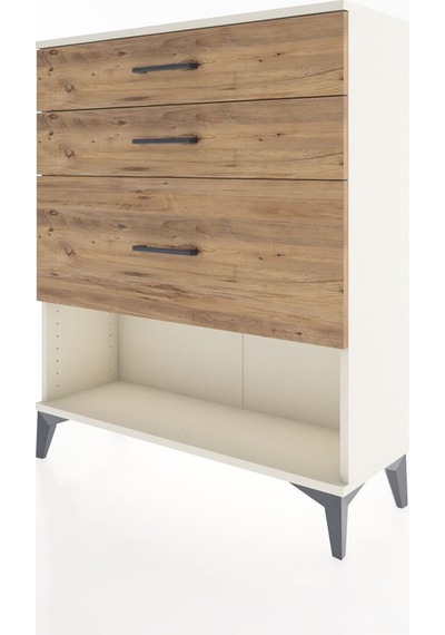 Arges Şifonyer 3 Çekmeceli 88x30x106 Aytaşı-çam Aytaşı
