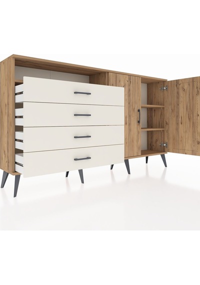 Arges Konsol 3 Raflı 4 Çekmeceli 2 Kapaklı 176x30x99 Çam-çam/aytaşı Atlas Çam/aytası - Atlas Çam Arges Konsol 3 Raflı 4 Çekmeceli 2 Kapaklı 176x30x99 Çam-çam/aytaşı Atlas Çam/aytası - Atlas Çam