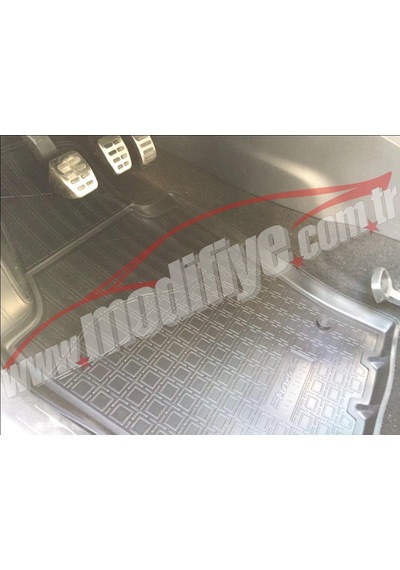 Vw Polo 2010-17 Kaucuk Havuzlu Paspas Kokusuz Kaymayan