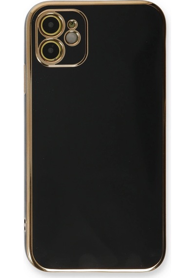 Cosmotex Newface Apple iPhone Uyumlu  11 Kılıf Volet Silikon - Siyah