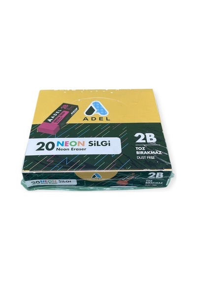 Silgi- Adel Neon Dust-free 4 Renk 20'li