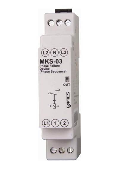 Entes Mks-03 Faz Sıralı Motor Koruma Rölesi Yassı Tip, M1132