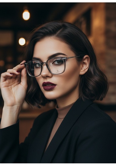Bambu Mavi Işık Korumalı Ekran Gözlüğü Cam Değiştirilebilir Unisex Şık Modern Çerçeveli Gözlük Gri