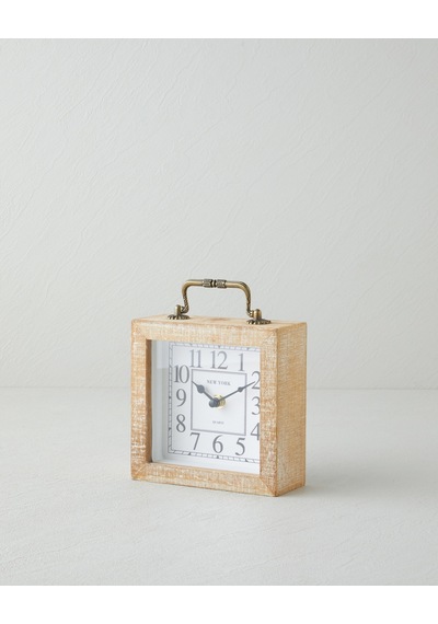 Adalia Mdf Masa Saati 15x17x5,5 Cm Naturel