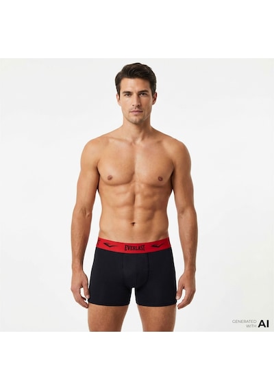 Everlast Renkli Lastik 3'lü Boxer Au0015 Çok Renkli