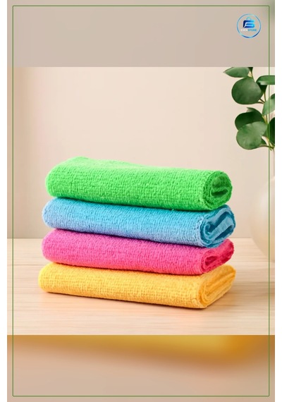Mikrofiber Temizlik Bezi Çiziksiz Yüksek Emicilik Cam Mutfak Bany Çok Renkli