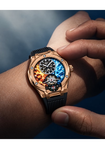 Pagani Design Pd-981 Everest Dağı Zirvesi Serisi Limited Edition Otomatik Erkek Kol Saati Rose Black Rose Gold