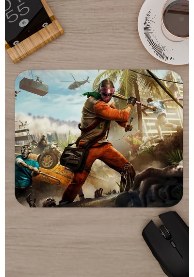 Dying Light Kaymaz Dikişli Kauçuk Oyuncu Mousepad V2 - 22x18 Gaming Mouse Pad Fare Altlığı