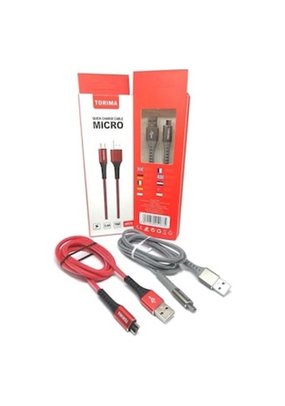 Torima 2.4A Micro Hızlı Hasır Gövde Şarj Data Kablosu Tr-Ap210 (537796503)