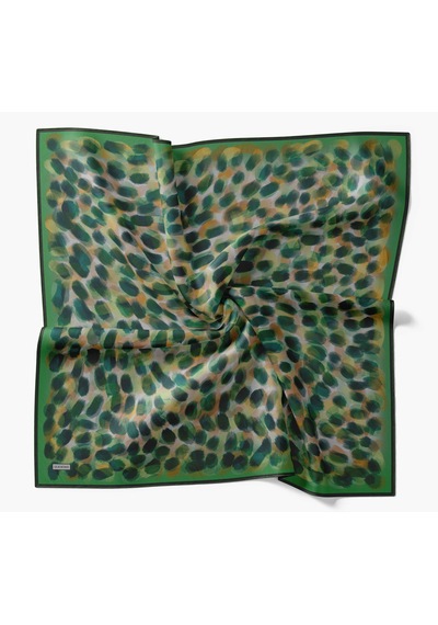 Silk Home Twill İpek Eşarp Noiré Yeşil 90x90 Çok Renkli
