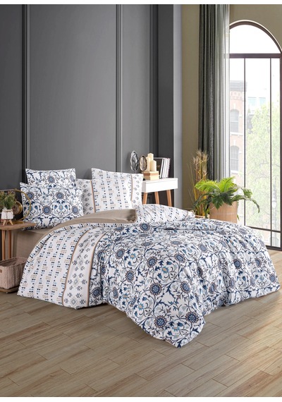 %100 Pamuk Evnur Vip Series Nevresim Takımı Çift Kişilik Kutulu Set Pırıl