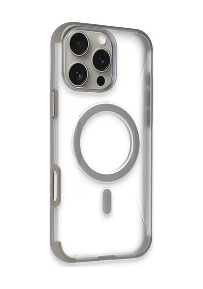Joko Apple iPhone Uyumlu  14 Pro Max Uyumlu Hilton Magsafe Kapak - Titan Gri