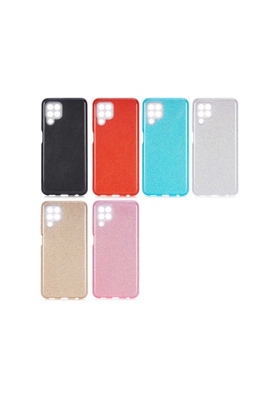 Samsung Uyumlu Galaxy M22 Kılıf Zore Shining Silikon Mavi
