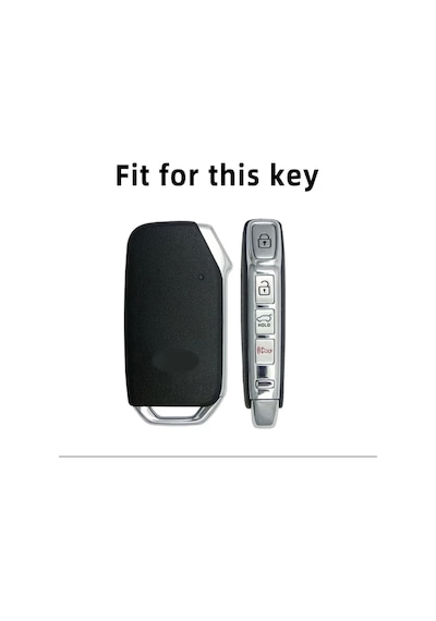 Kia X Ceed Uyumlu Sustasız Keyless Smart Anahtar Kılıfı Beyaz
