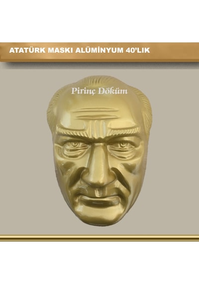 Atatürk Maskı Alüminyum 40'Lık