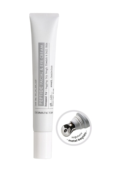 Derma Factory Peptit İçeren Sıkılaştırıcı Masaj Başlıklı Göz ve Yüz Kremi Derma Factory Peptide 20 ML
