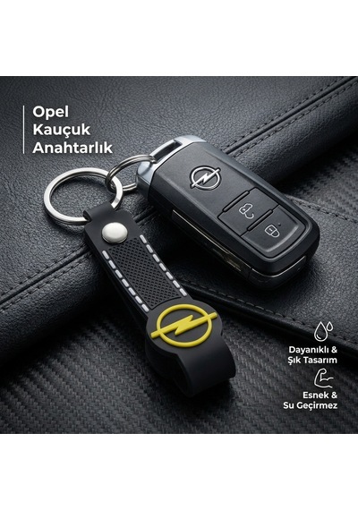 Opel Grubu İle Uyumlu Premium Kauçuk Oto Anahtarlık Araç Anahtarı İçin Şık Ve Dayanıklı Anahtarlık