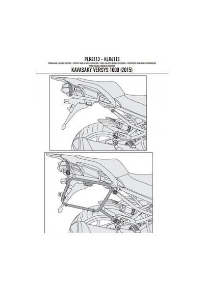 Plr4113 Kawasaki Versys 1000 15-17 Yan Çanta Taşıyıcı