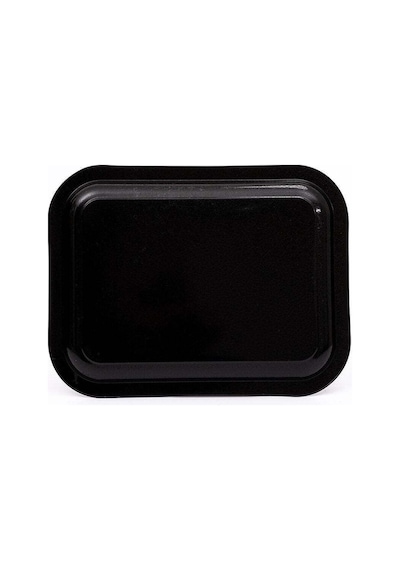 Urban Desenli Metal Klasik Tepsi, 23,3 X 30,7 Cm