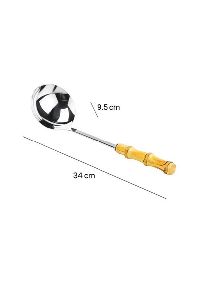 Bambum Mundo - Bambu Saplı Kepçe - 34-9,5cm