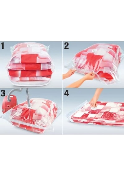 Magic Saver Bag Jumbo Vakumlu Poşet Şeffaf 73 x 130 CM