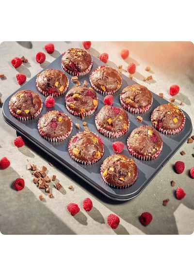 Muffin Kalıbı Kek 12'li Cupcake Muffin Kurabiye Turta Kalıbı Fırın Pasta Çörek Kapsül Yanmaz Tepsi T Diğer