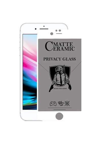 Apple Uyumlu iPhone 8 Plus Mat Seramik Hayalet Ekran Koruyucu - Beyaz (555463279) 20 Tl Fark Ile Apple Uyumlu iPhone Hızlı Şarj Kablosu