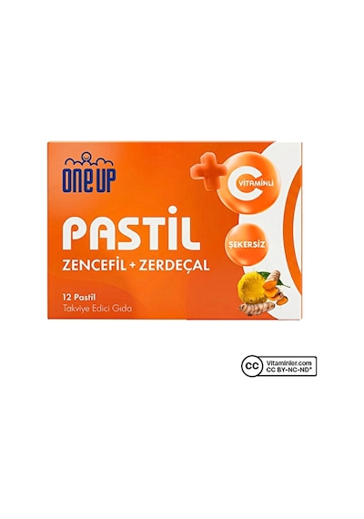One Up Pastil Zencefil + Zerdeçal 3 x 12 Pastil