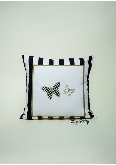 Papillon Dekoratif Yastık Kılıfı Modern Kırlent Kılıfı 45 x 45