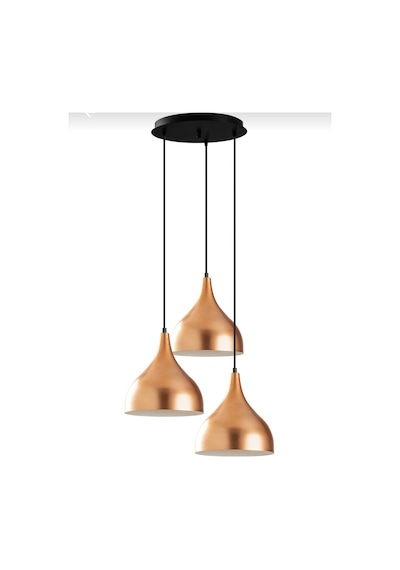Dylight Mina Retro Metal Dekoratif 3 Lü Bakır Modern Rustik Sar