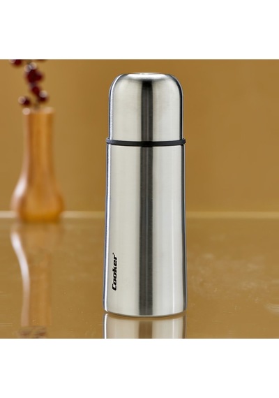 Cooker Ckr-2114 Paslanmaz Çelik Termos 0.3 Lt - Krom Sızdırmaz Bardaklı Kapak