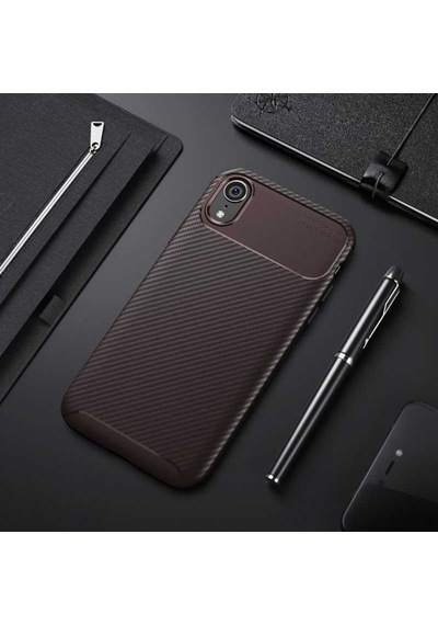 Apple Uyumlu iPhone XR 6.1 Kilif Karbon Silikon Case 359767775