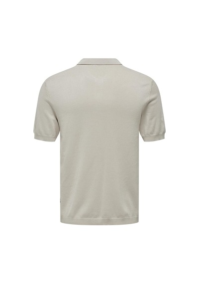 Only & Sons Erkek Regular Fit Polo Yaka Bej Triko T-shirt - 22022219 Bej