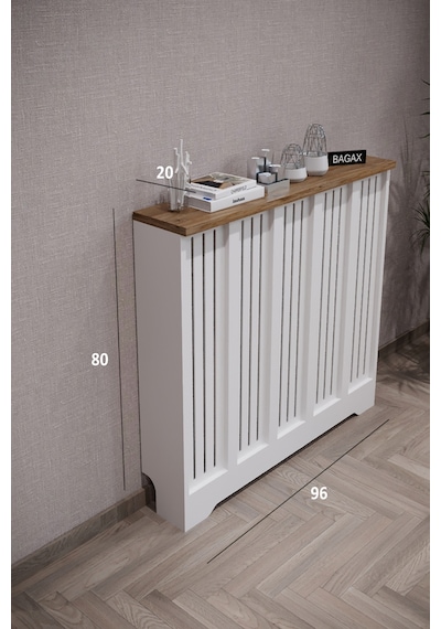 Dekoratif Petek Dolabı Kalorifer Peteği Kapatma Ünitesi Modern Tasarım İç Ölçü 96 Cm Dış Ölçü 100 Cm Petek 96 Beyaz Üstü Çam D2 Dekoratif Petek Dolabı Kalorifer Peteği Kapatma Ünitesi Modern Tasarım İç Ölçü 96 Cm Dış Ölçü 100 Cm Petek 96 Beyaz Üstü Çam D2