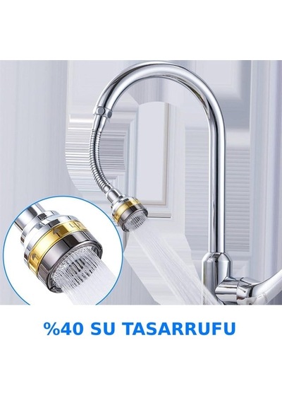 Sn-29319 Üç Kademe Hız Ayarlı Su Akış Kontrollü Musluk Başlığı