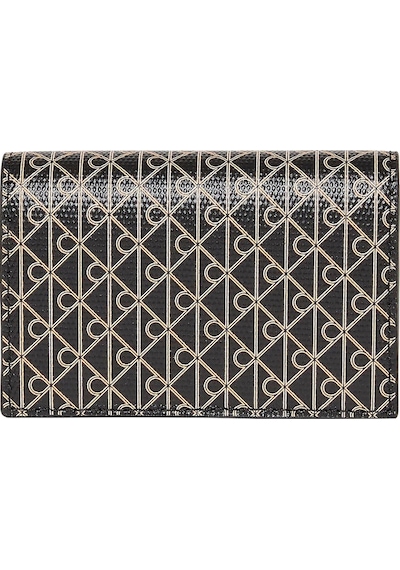 Calvin Klein Emblem Aop Accordion Siyah Kadın Kartlık-9170 Siyah